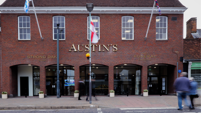 Austins Stevenage interior featuring a bespoke Muraspec mural